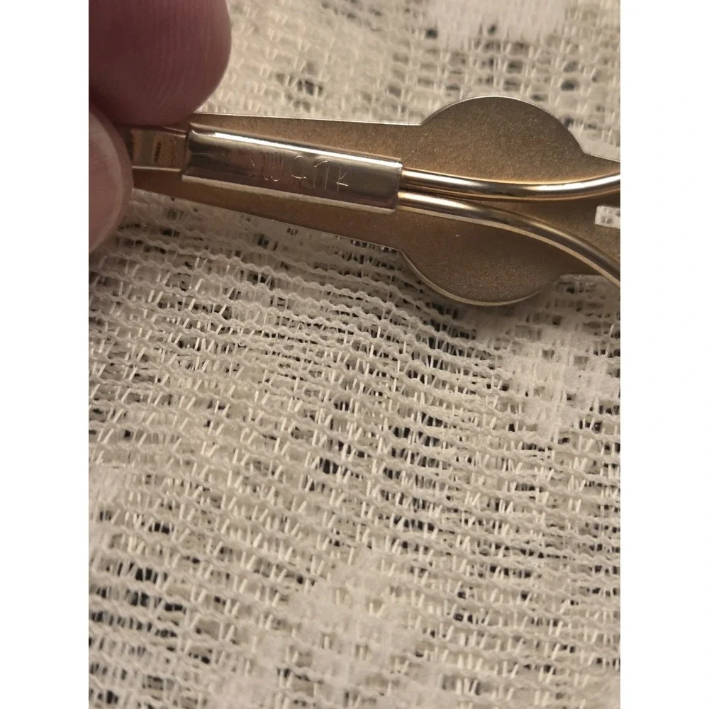 Swank Vintage Brown Cabochon Cufflinks Matching Tie Clip l